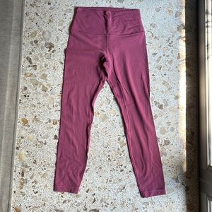 Lululemon Align 7/8 size 6 dust pink color, good condition - light wear shown